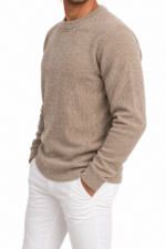 Pulls homme beige – Image 3