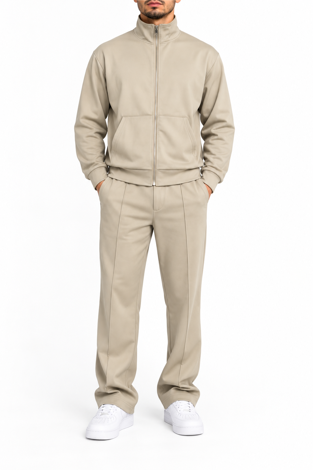 dylan face Ensemble homme beige – Image 1