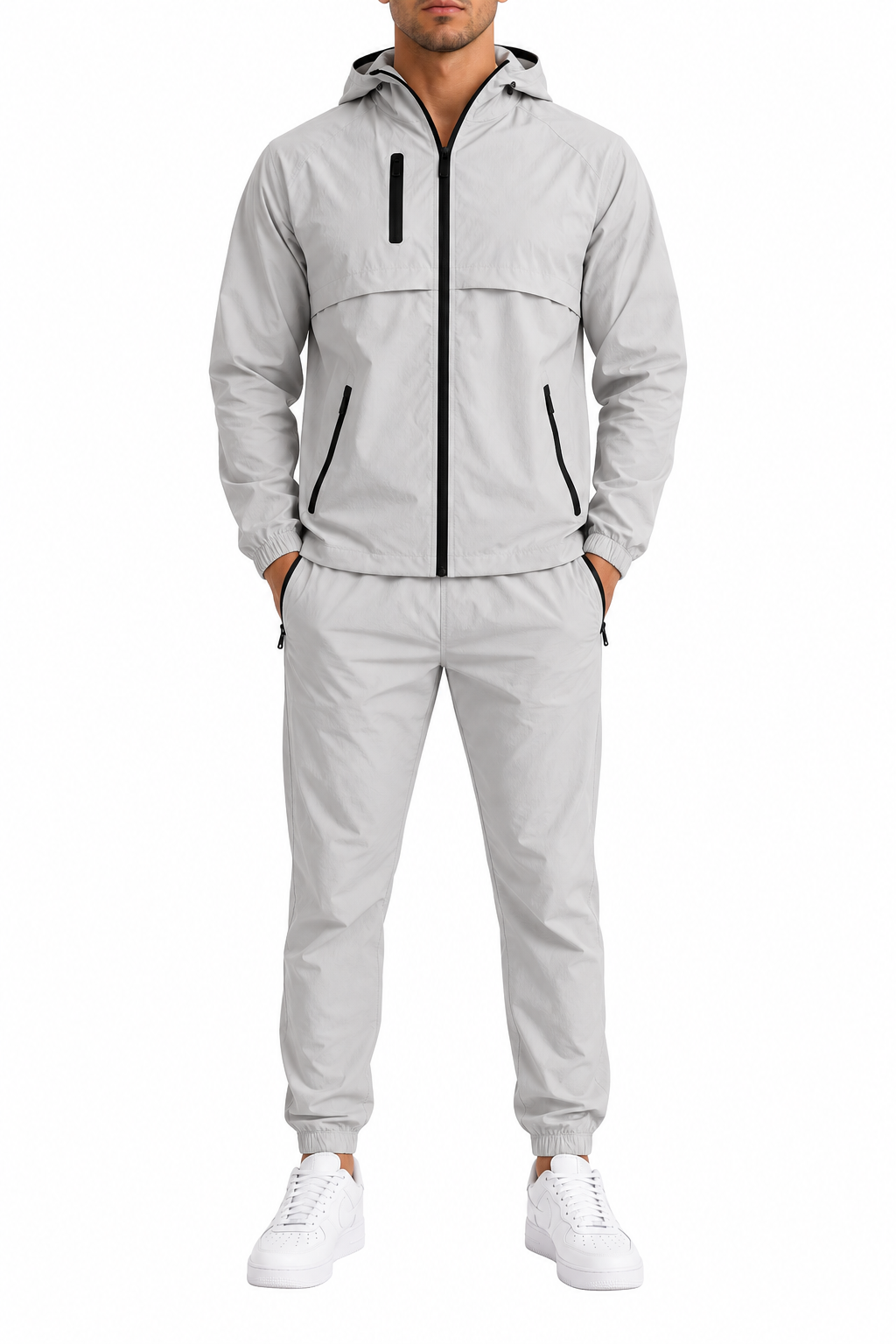 gris face Ensemble homme – Image 1